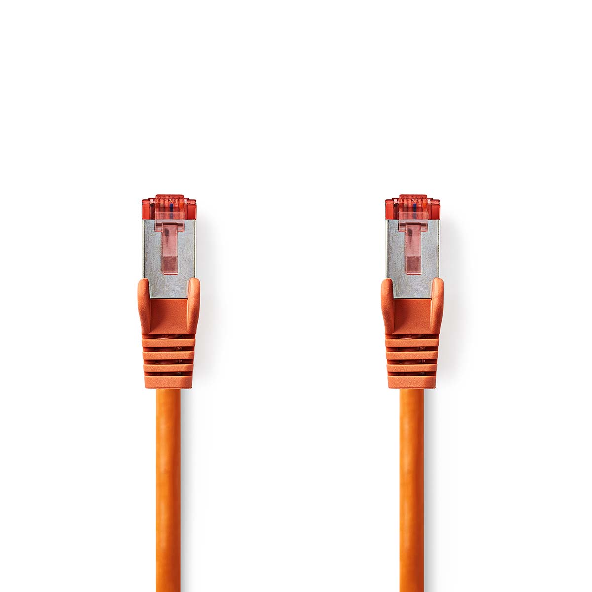 Nedis Modèle : Câble réseau CAT6 RJ45 Male RJ45 Male S/FTP 0.25 m Rond LSZH Orange Label