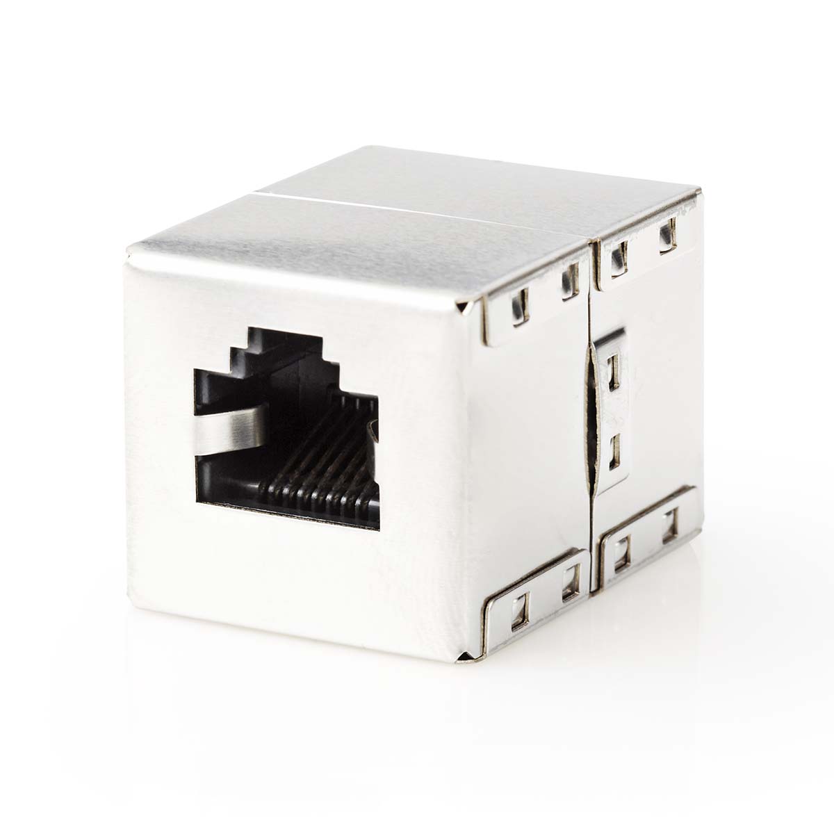 Nedis Coupleur réseau CAT5e / CAT6 Blindé RJ45 Femelle RJ45 Femelle Droit Métal Boîte
