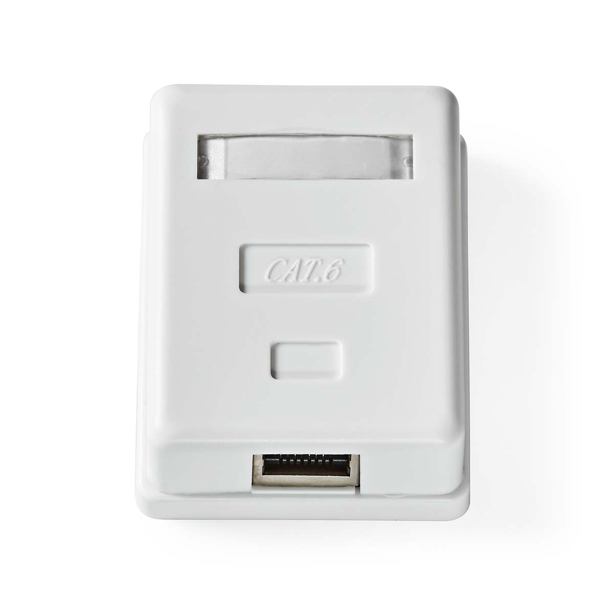 Nedis Boîte murale réseau Sur le mur 1-Port port(s) STP CAT6 Droit Femelle Plaqué or PVC Blanc Boîte
