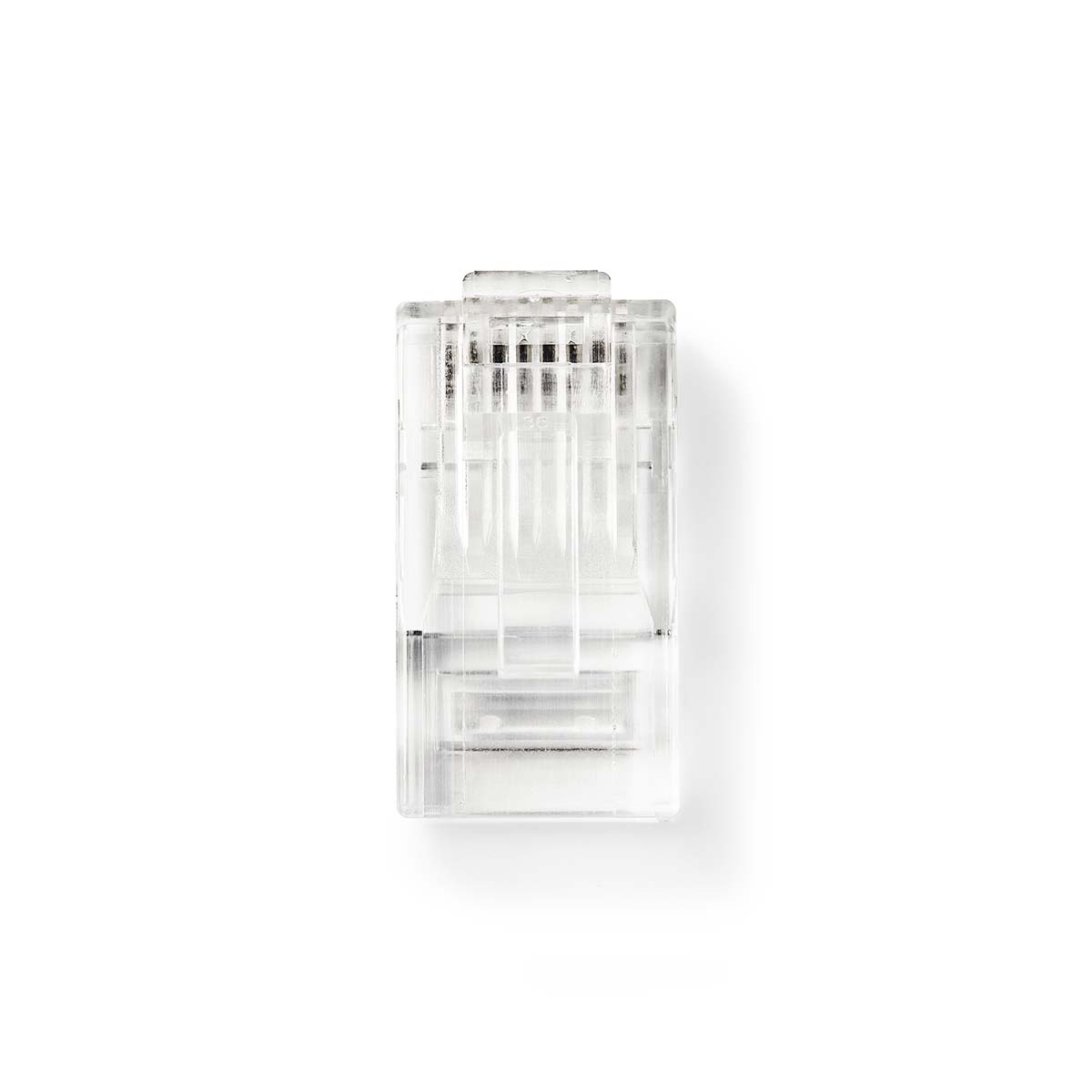 Nedis Connecteur RJ45 Mâle Stranded UTP CAT5 Droit Plaqué or 10 pièces PVC Transparent Boîte
