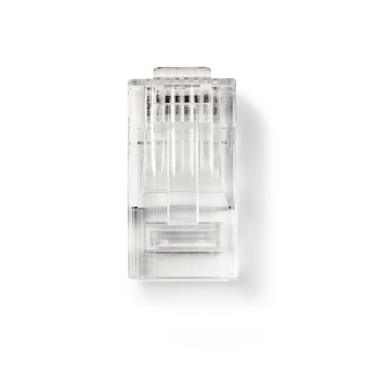 Nedis Connecteur RJ45 Mâle Stranded UTP CAT6 Droit Plaqué or 10 pièces PVC Transparent Boîte