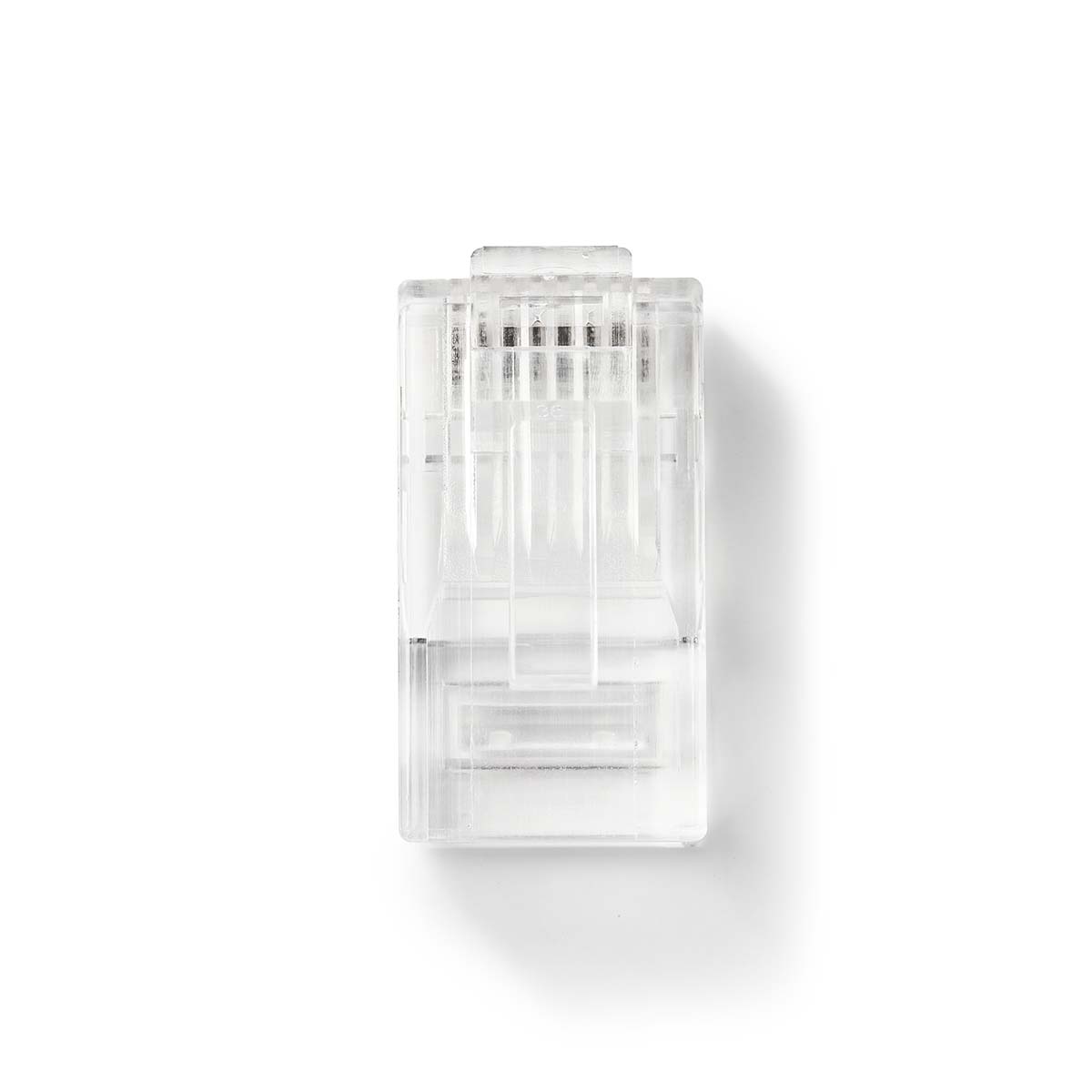 Nedis Connecteur RJ45 RJ45 Pass Through Stranded UTP CAT5 Droit Plaqué or 10 pièces PVC Transparent Boîte