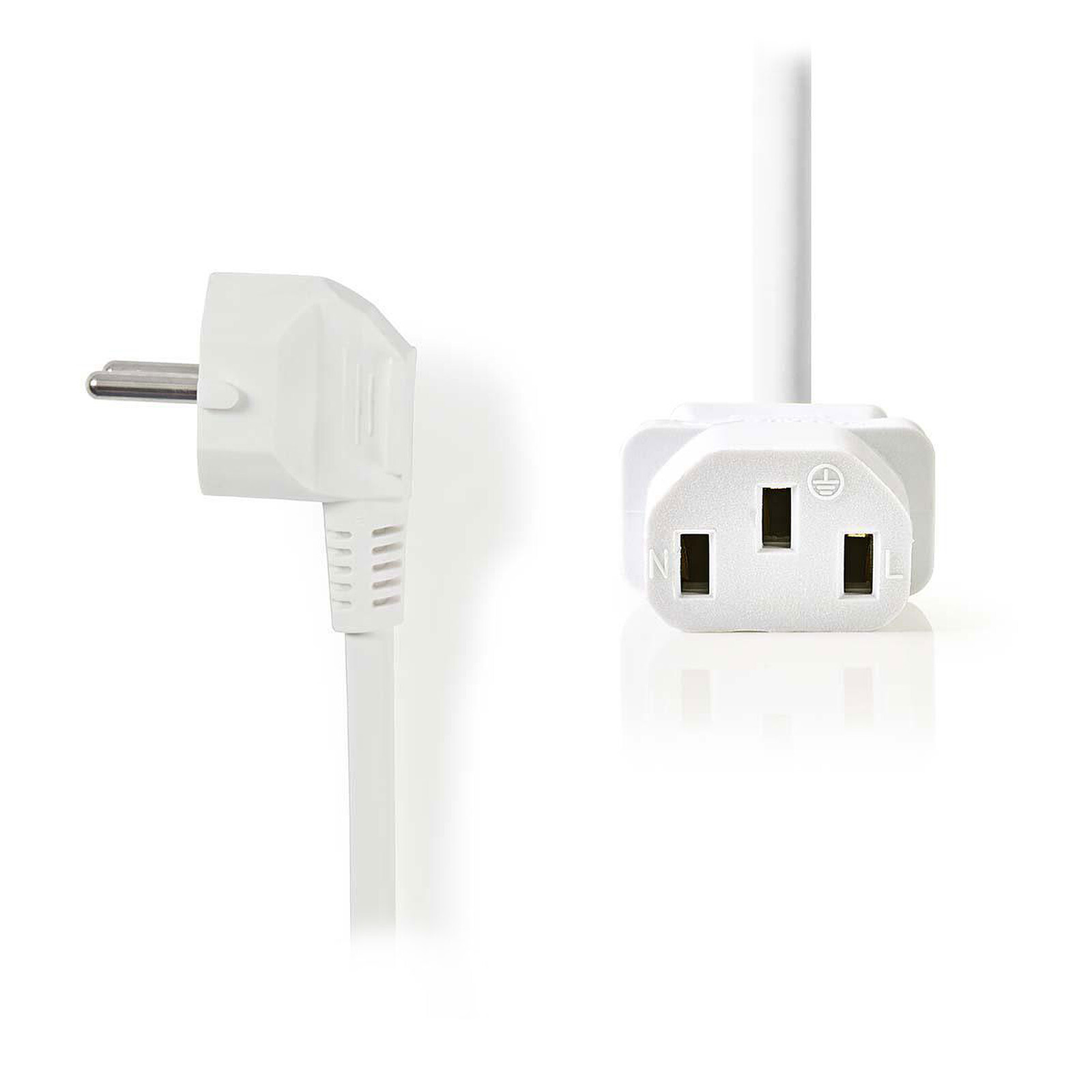 Nedis Modèle du produit : Câble d'alimentation pour PC, moniteur et onduleur blanc