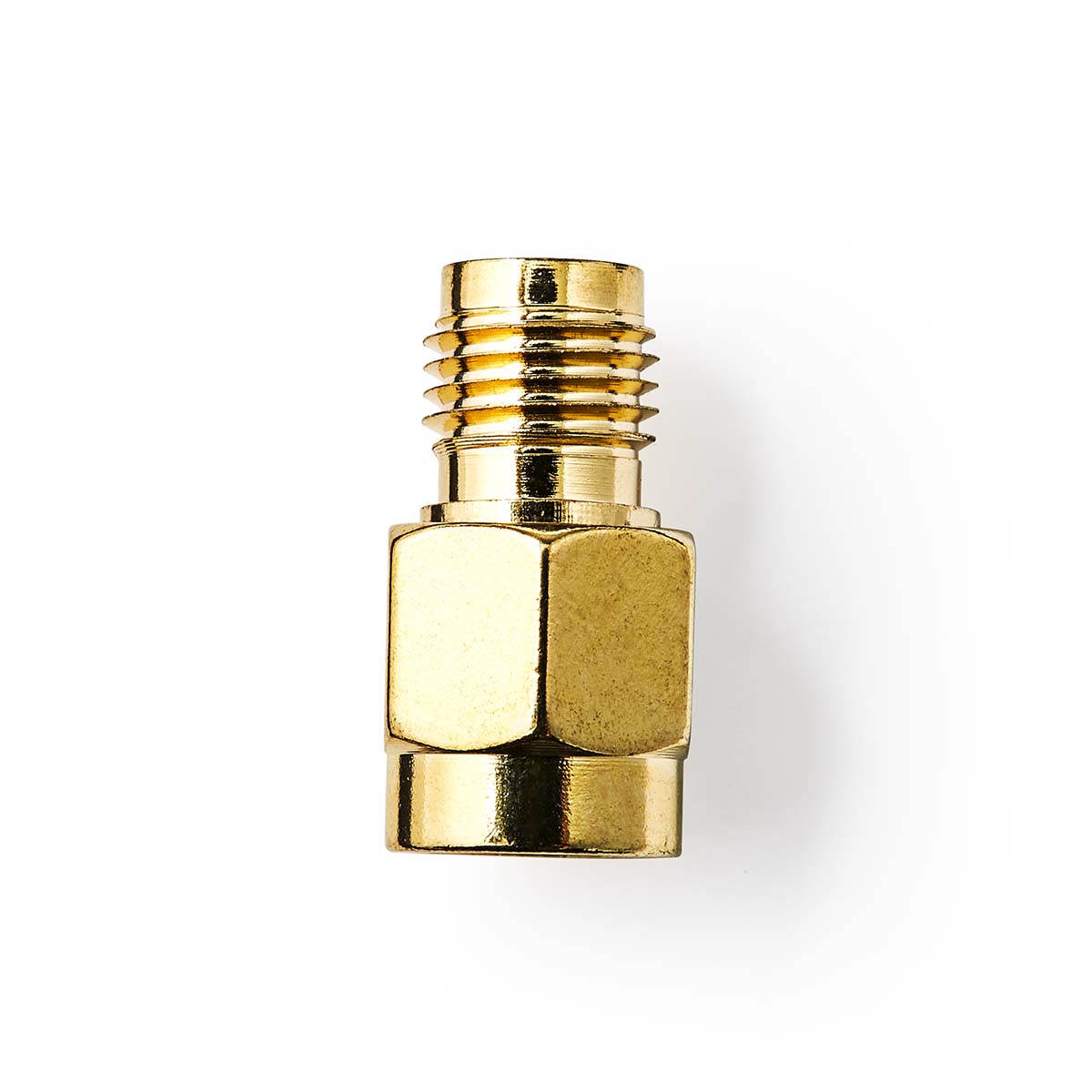 Nedis Adaptateur SMA Polarité inversée femelle SMA SMA Mâle Plaqué or 50 Ohm Droit Cuivre Or 2 pièces Boîte