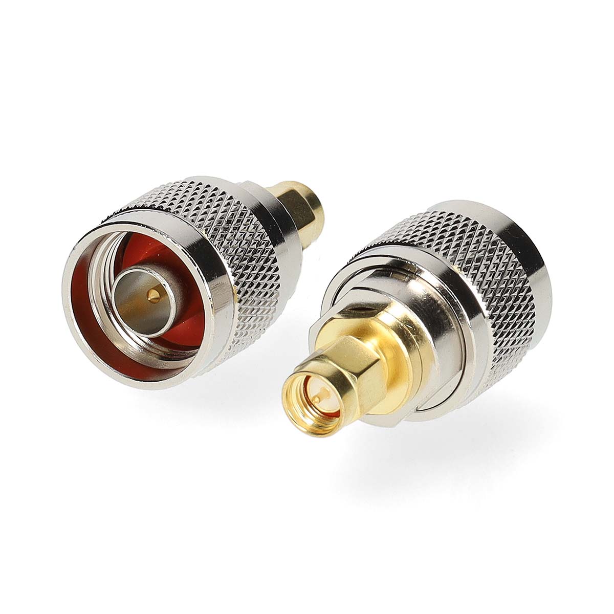 Nedis Adaptateur SMA SMA Mâle N Mâle Plaqué or 50 Ohm Droit Cuivre Argent / Or 2 pièces Boîte
