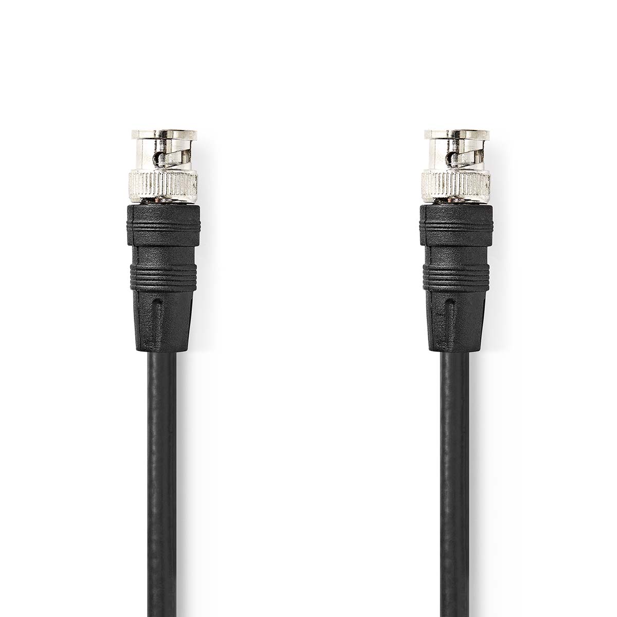 Nedis Câble vidéo BNC BNC Mâle BNC Mâle Plaqué nickel 75 Ohm 5.00 m Rond PVC Noir Label