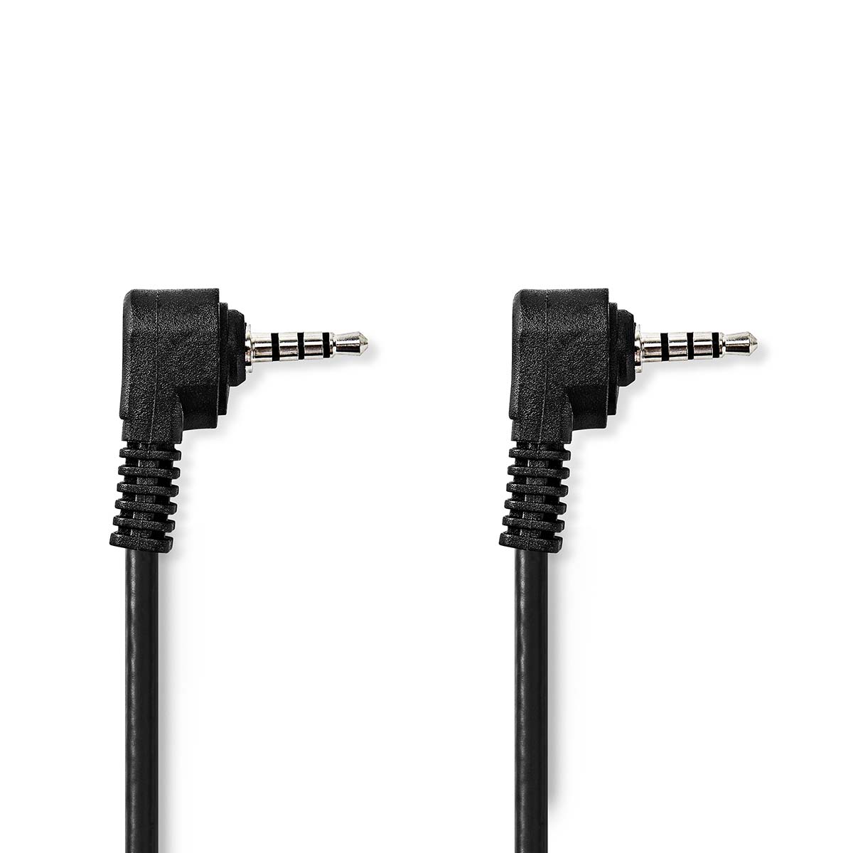 Nedis Câble vidéo audio 3.5 mm Mâle 3.5 mm Mâle Plaqué nickel 2.00 m Rond PVC Noir