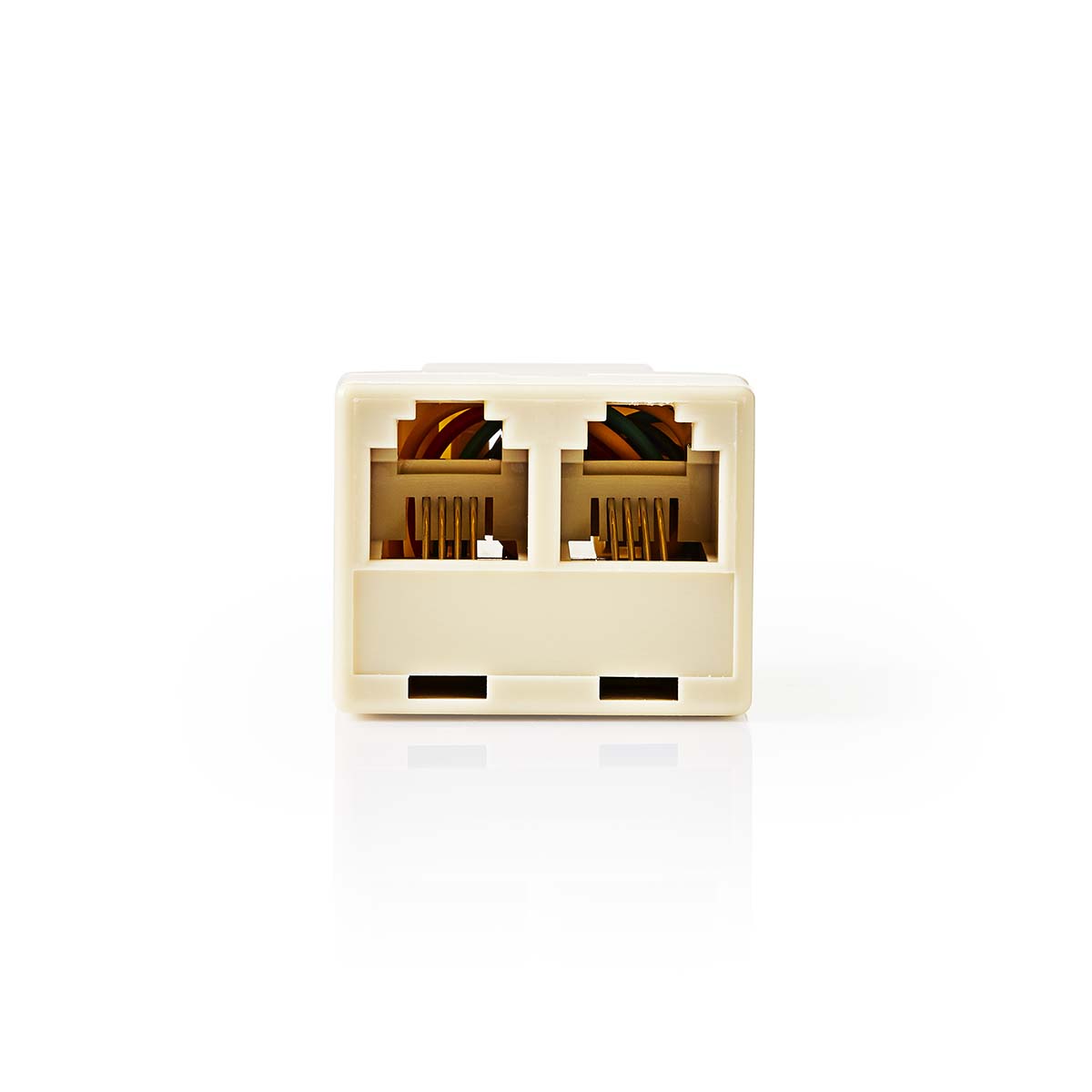 Nedis Boîte de telecom murale Type de connecteur: RJ11 RJ11 Femelle 2x RJ11 (4/6) Femelle Splitter ABS Ivoire Boîte