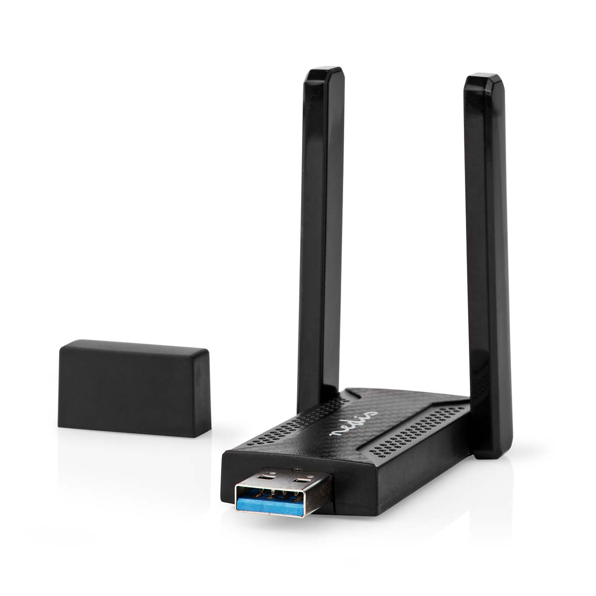 Nedis Dongle réseau Wi-Fi AC1200 2.4/5 GHz (Dual Band) USB3.0 Vitesse Wi-Fi totale: 1200 Mbps Windows 10 / Windows 11 / Windows 8