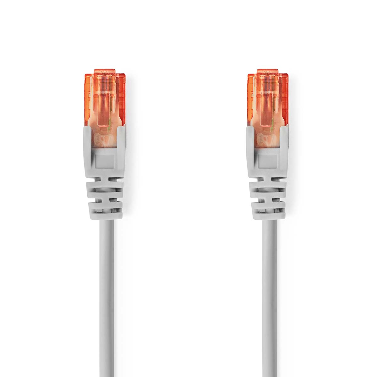 Nedis Câble réseau CAT6 RJ45 Male RJ45 Male U/UTP 30.0 m Rond PVC Gris Label