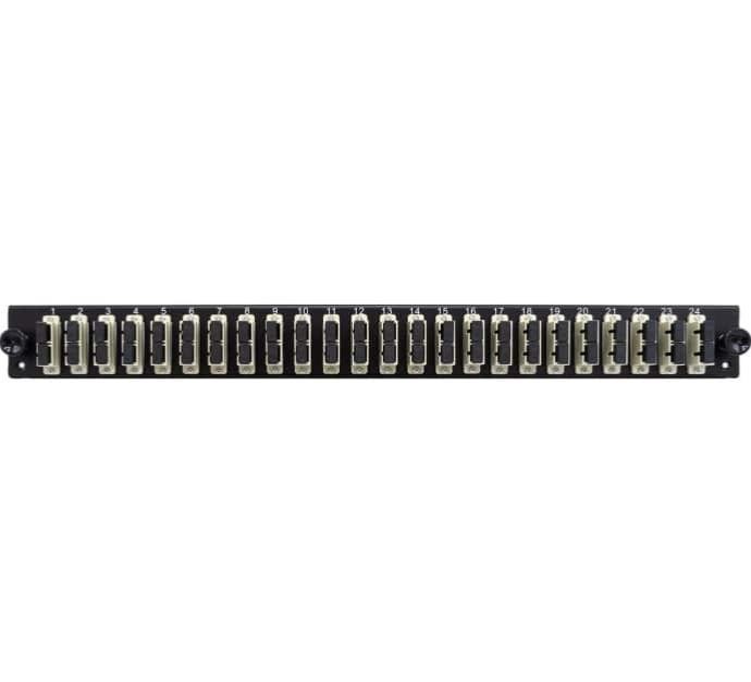 DEXLAN Façade équipée 24 SC UPC SM Duplex pour tiroir optique 1U