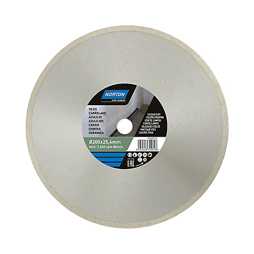 Norton Disque diamant continu carrelage 200x25,4 mm