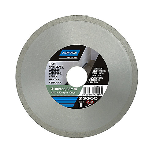 Norton Disque diamant continu carrelage 180x22,2 mm
