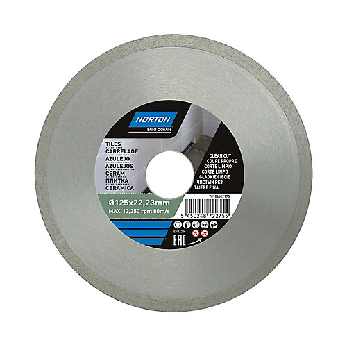 Norton Disque diamant continu carrelage 125x22,2 mm
