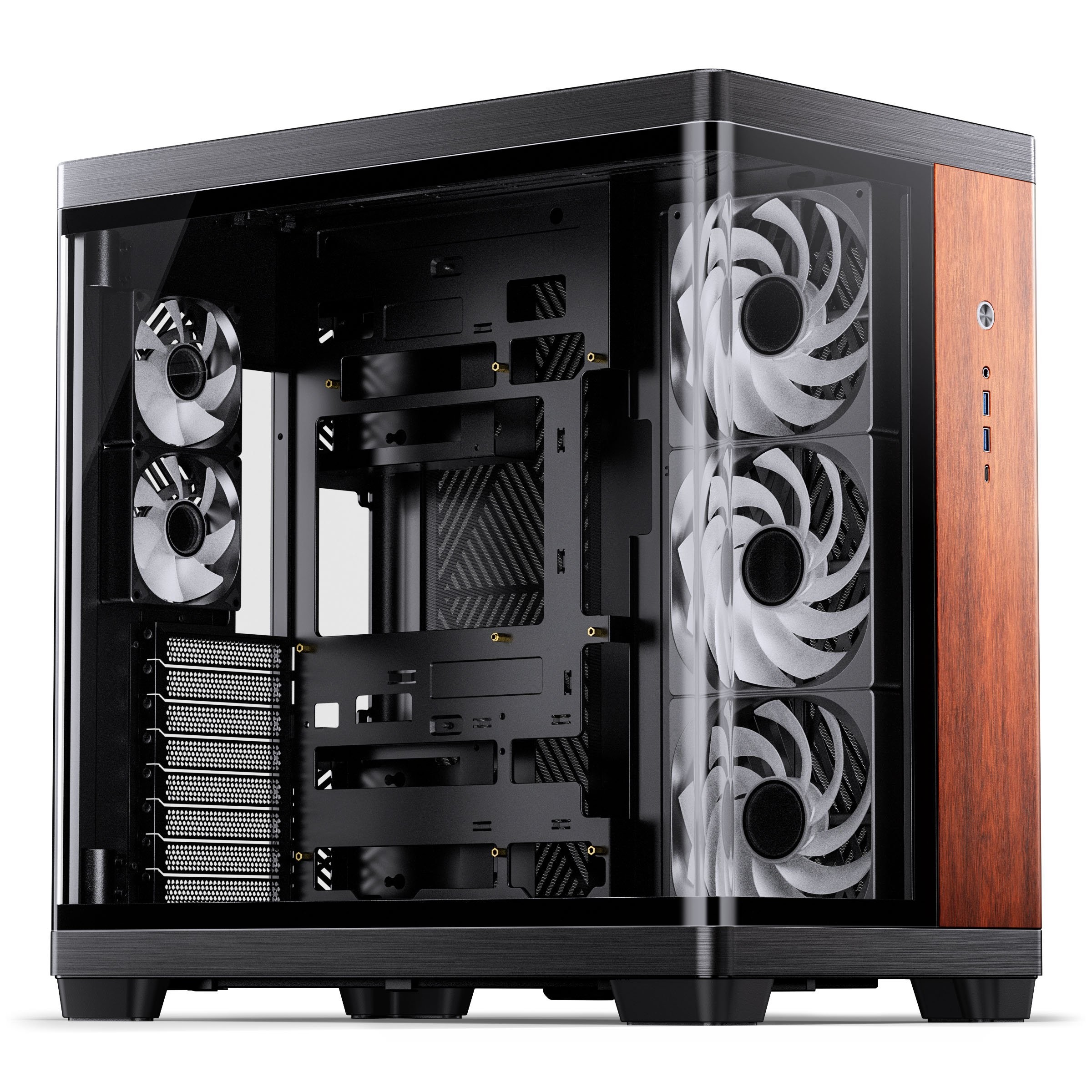 Jonsbo D401 PC-Gehäuse, Midi Tower, ATX, Tempered Glass