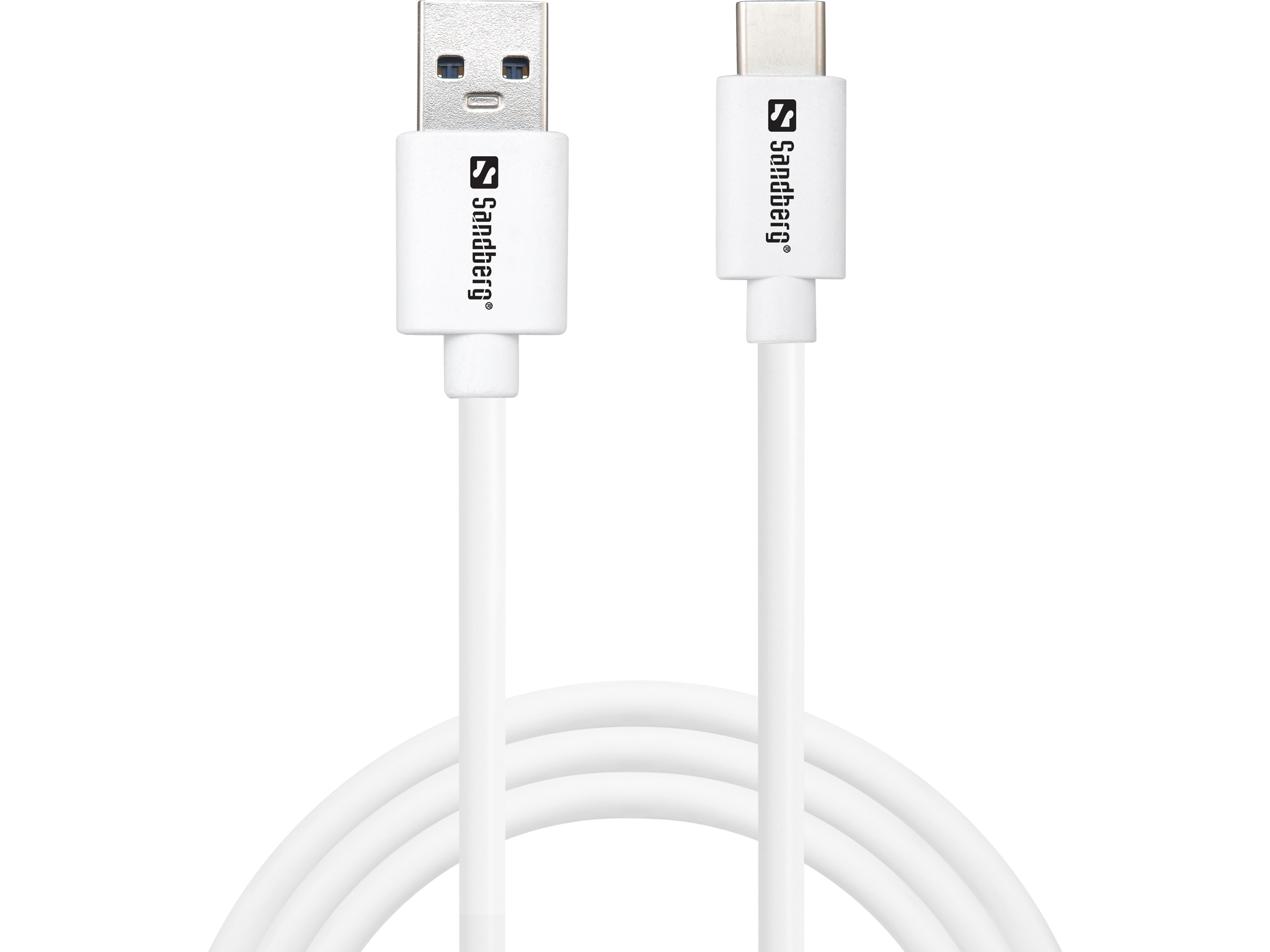 SANDBERG Sandberg USB-C > USB 3.0 (ST-ST) 1m Adapterkabel Weiß
