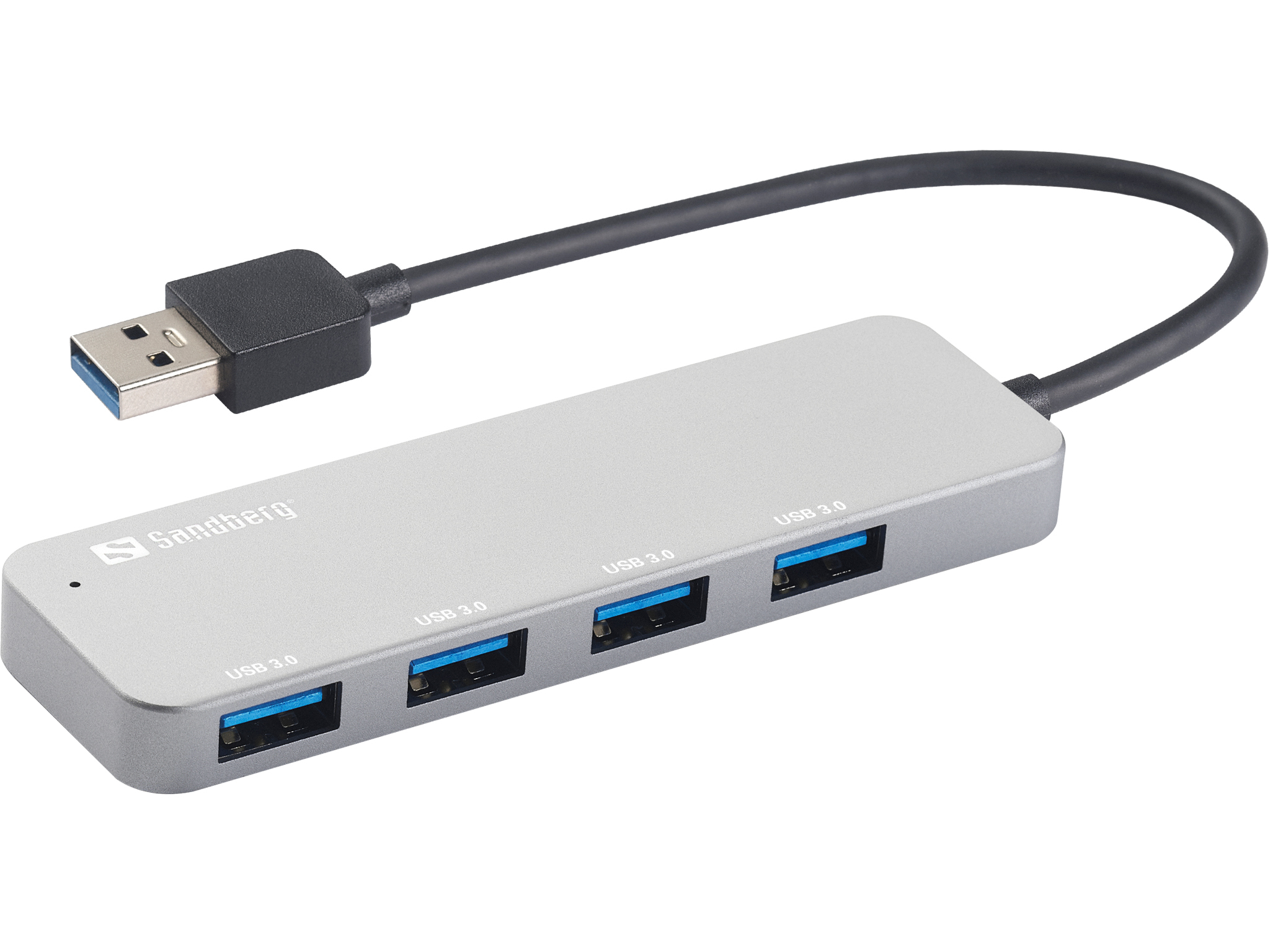 SANDBERG Sandberg 333-88 USB 3.0 HUB 4-Port 4xUSB 3.0 SuperSpeed Silber