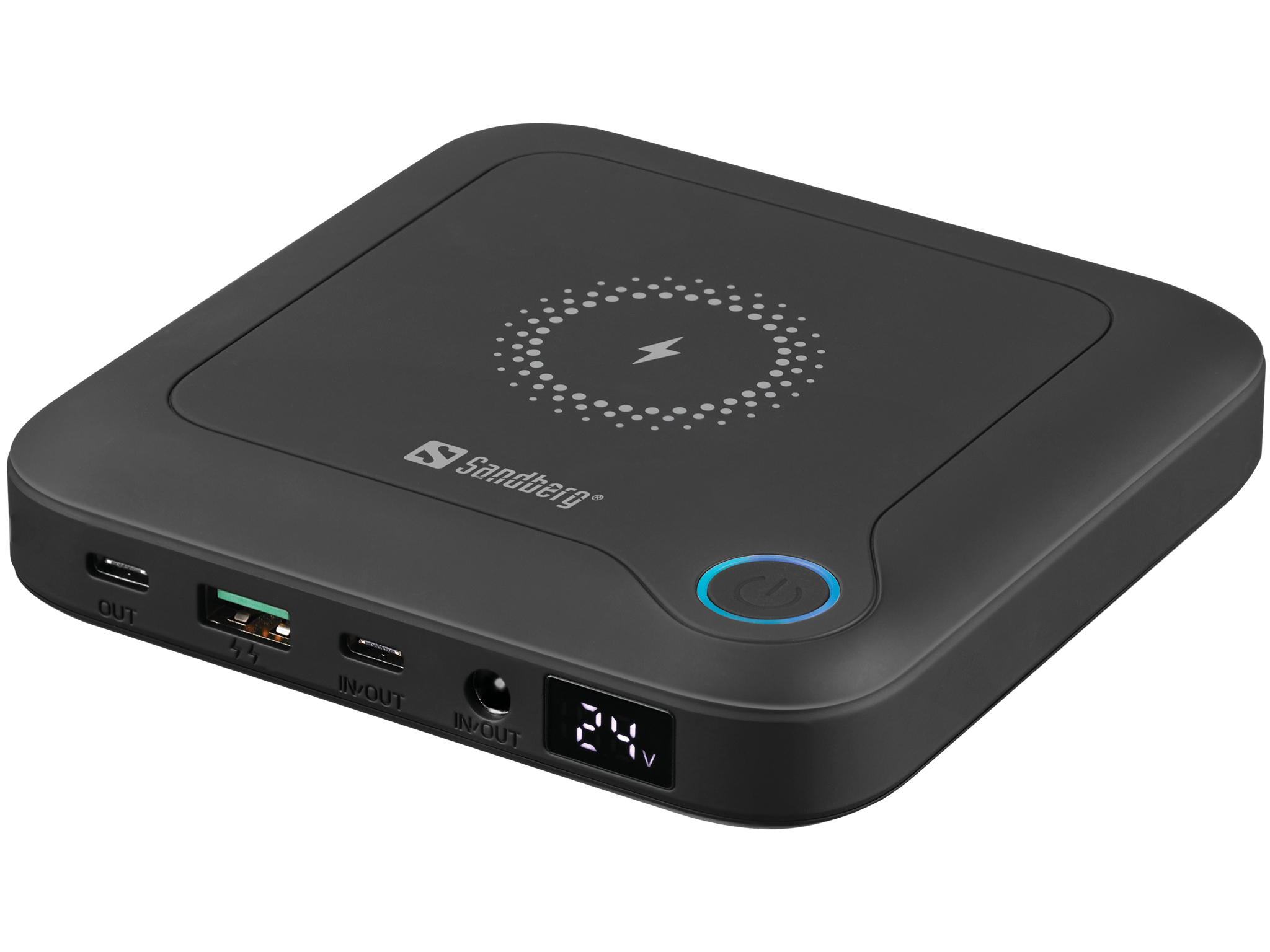 SANDBERG Sandberg 420-57 Laptop Powerbank All-in-1 24000mAh 60W USB-A 2xUSB-C Schwarz