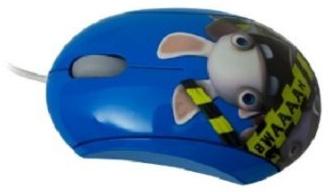 SteelSeries Souris filaire Lapins Crétins BWAAAAH (Bleu)