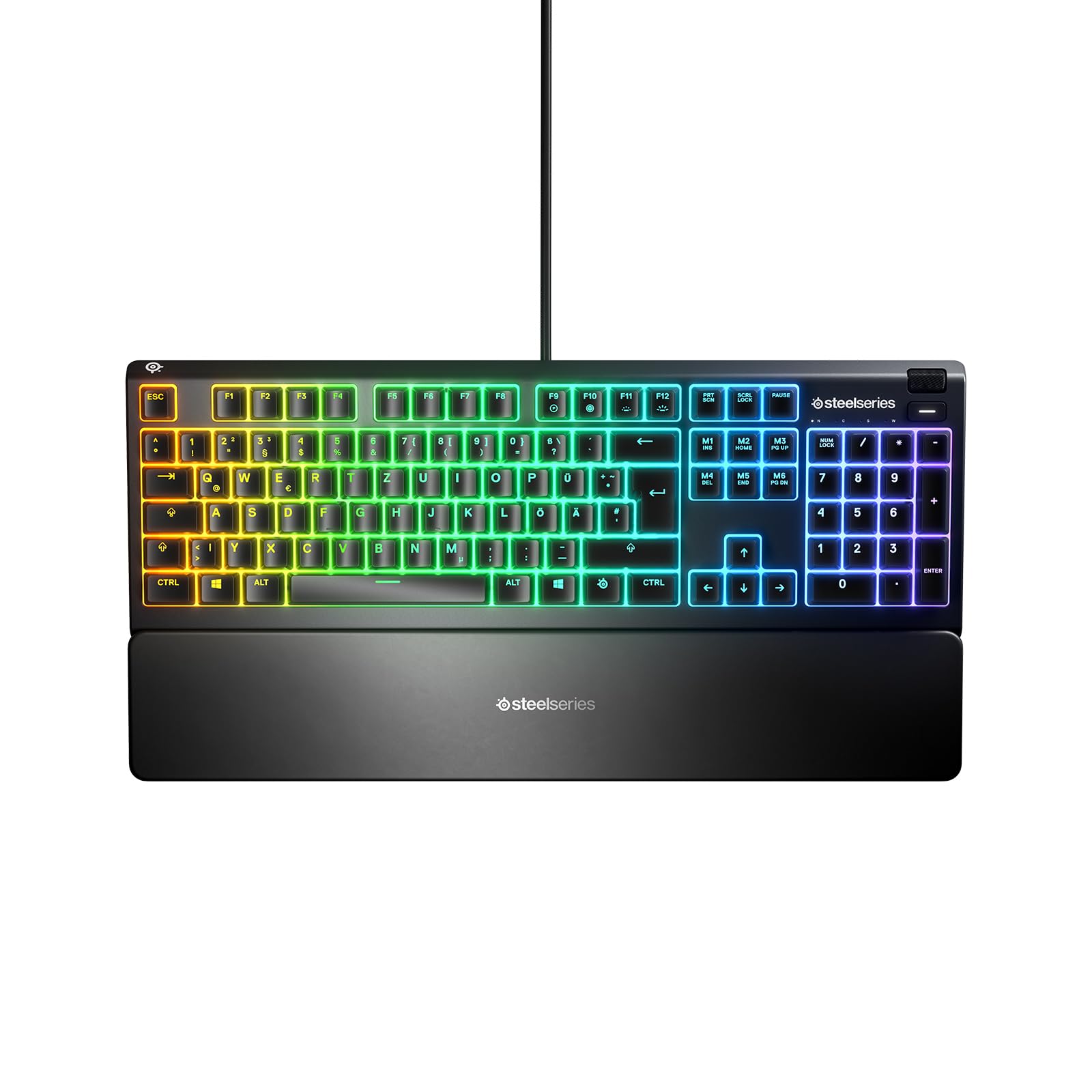 SteelSeries Apex 3 Gaming Tastatur, Whisper-Quiet, RGB