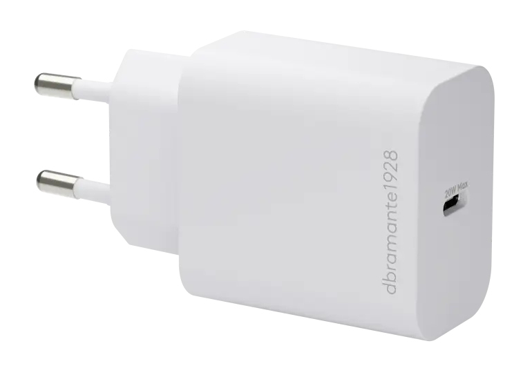 D.bramante1928 Bulk EU Wall Charger USB-C 20W WHT