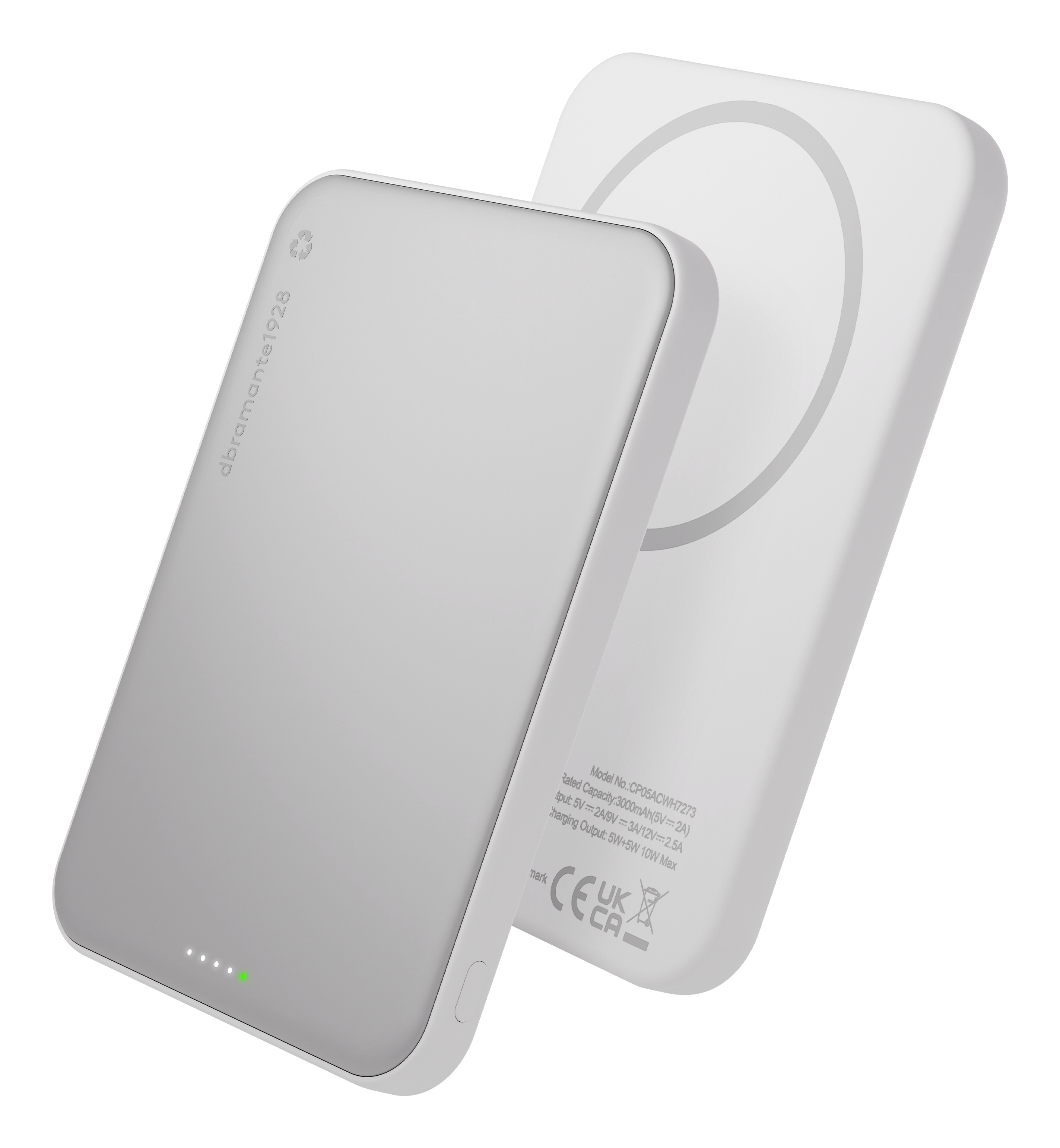 D.bramante1928 rechargePowerBank5KWLSlimQi225wWHT