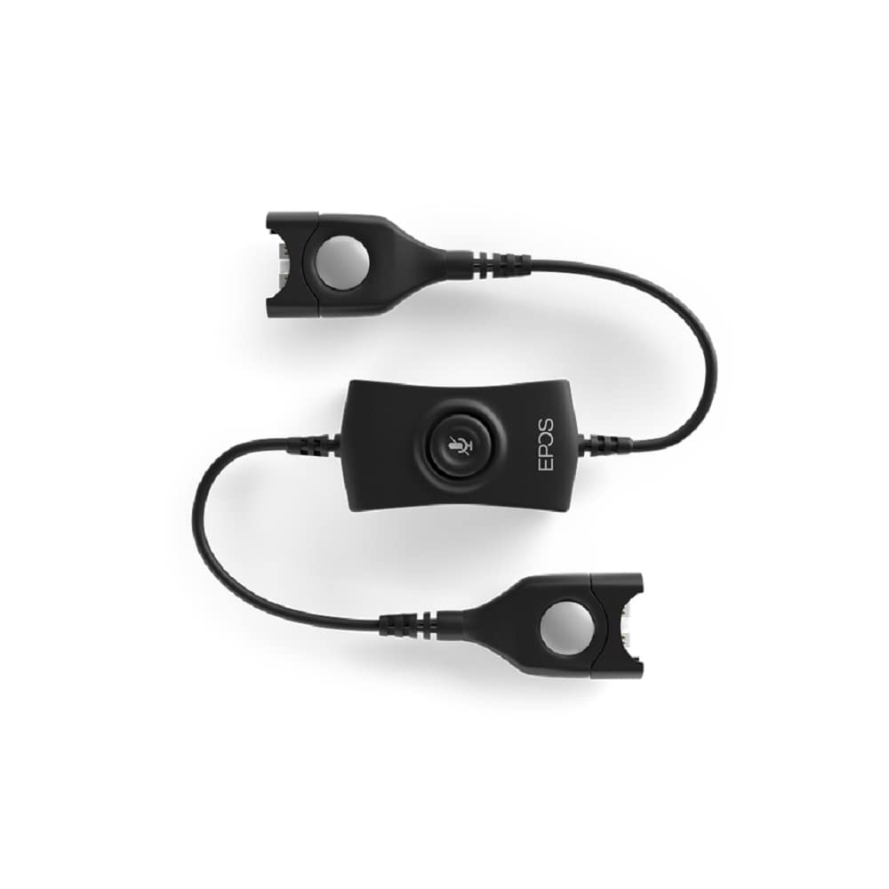 EPOS Mute switch box: EasyDisconnect to mute switch box to EasyDisconnect To be used between bottom cable and headset