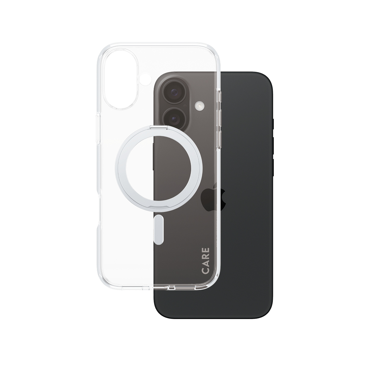 PanzerGlass Coque Feature Kickstand iPhone 16 Plus Argent