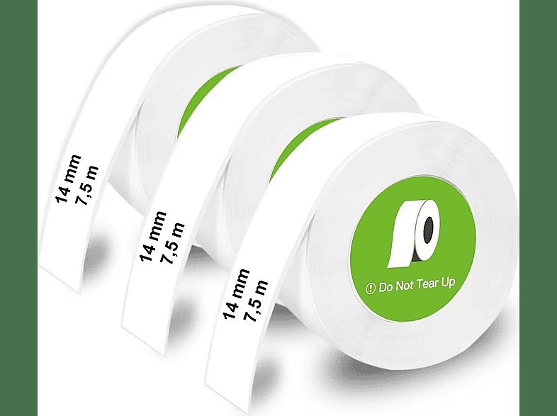 Olympia Etikettenrolle für PM220 3er Pack               weiß