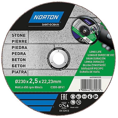 Norton Disque de coupe pierre 230x2,5x22,2 mm