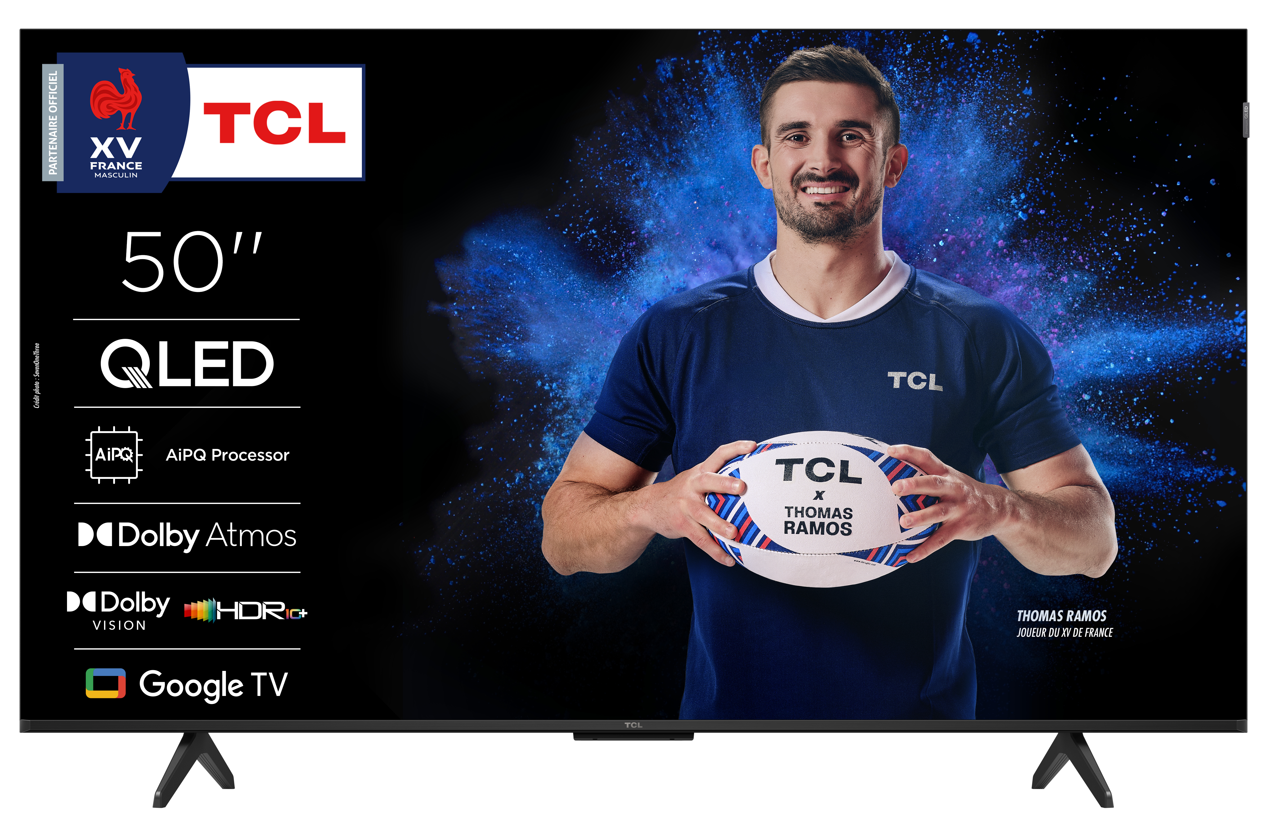 TCL TV 50P7K 4K QLED avec Google TV et système sonore Dolby Atmos