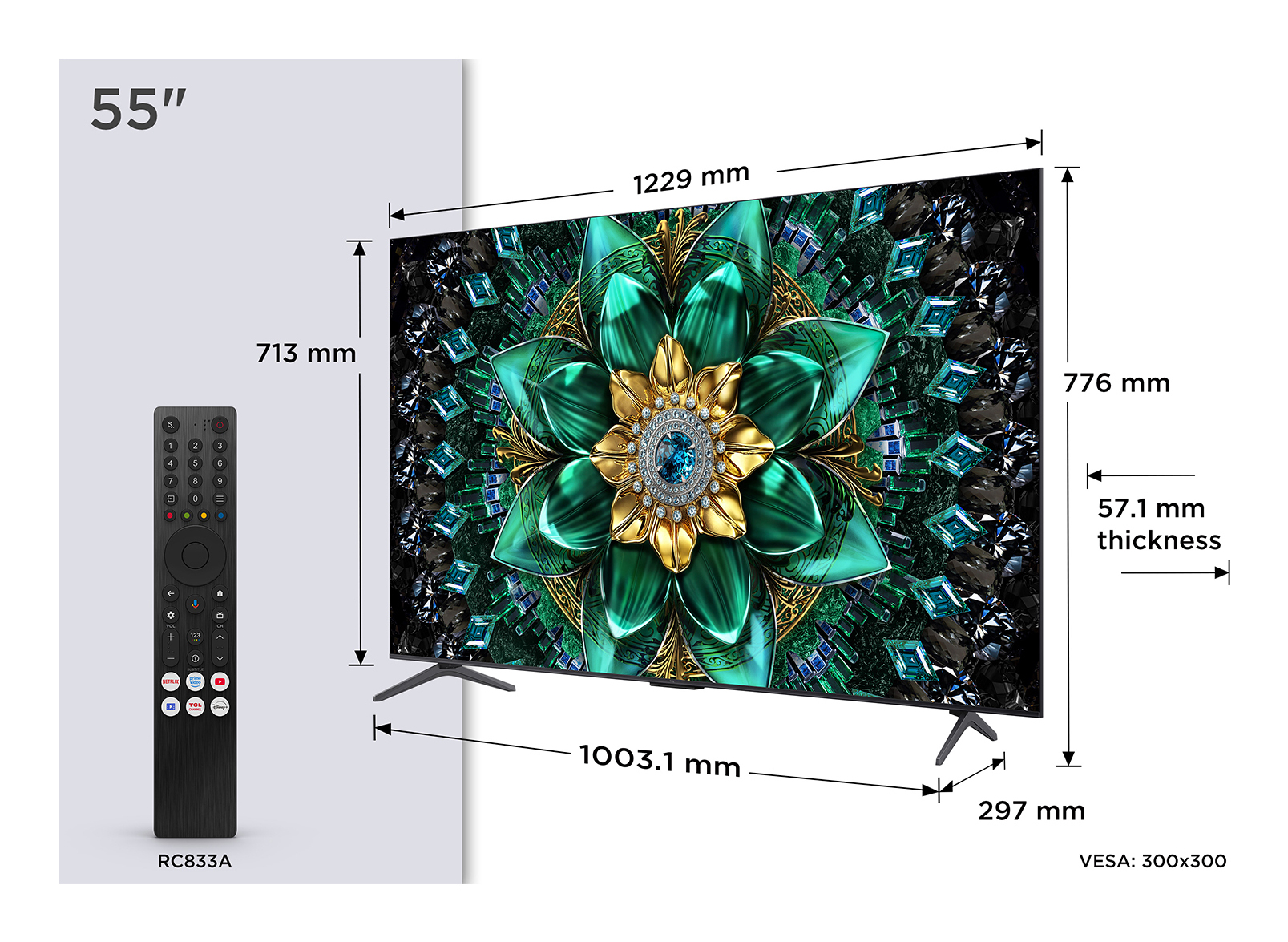 TCL 55Q6C Mini-LED (138.8 cm (55 Pouces)
