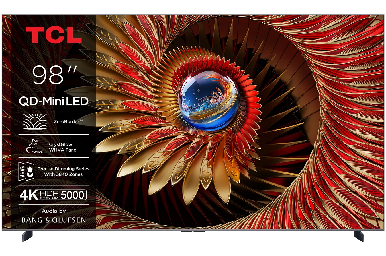 TCL 98C89K QD-MiniLed Système Bang & Olufsen 144 Hz 4K 248 cm 2025