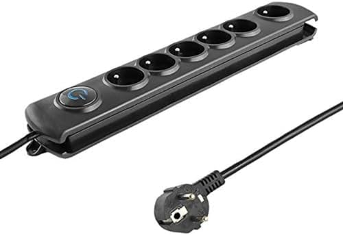 1Control Multiprise Surtension Qoltec 6 prises