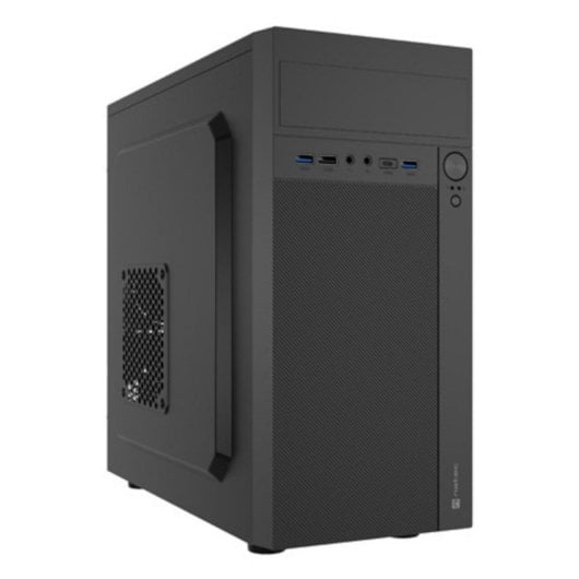Natec Boîtier NATEC Helix USB C Mini Tower PC Noir micro ATX Mini-ITX 180mm x 390mm x 366mm