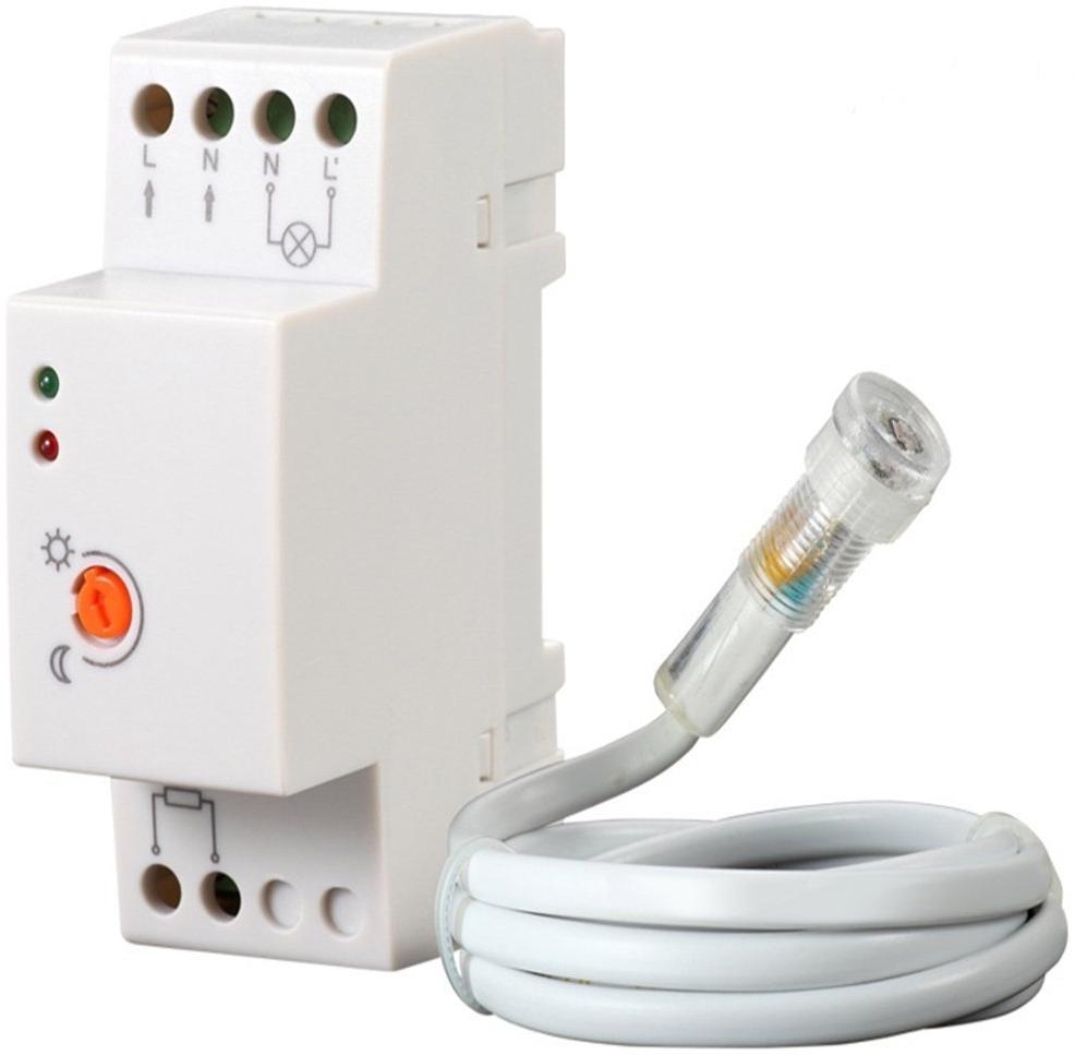 Maclean Energy Capteur de lumière Maclean MCE83 sur rail DIN (Blanc)