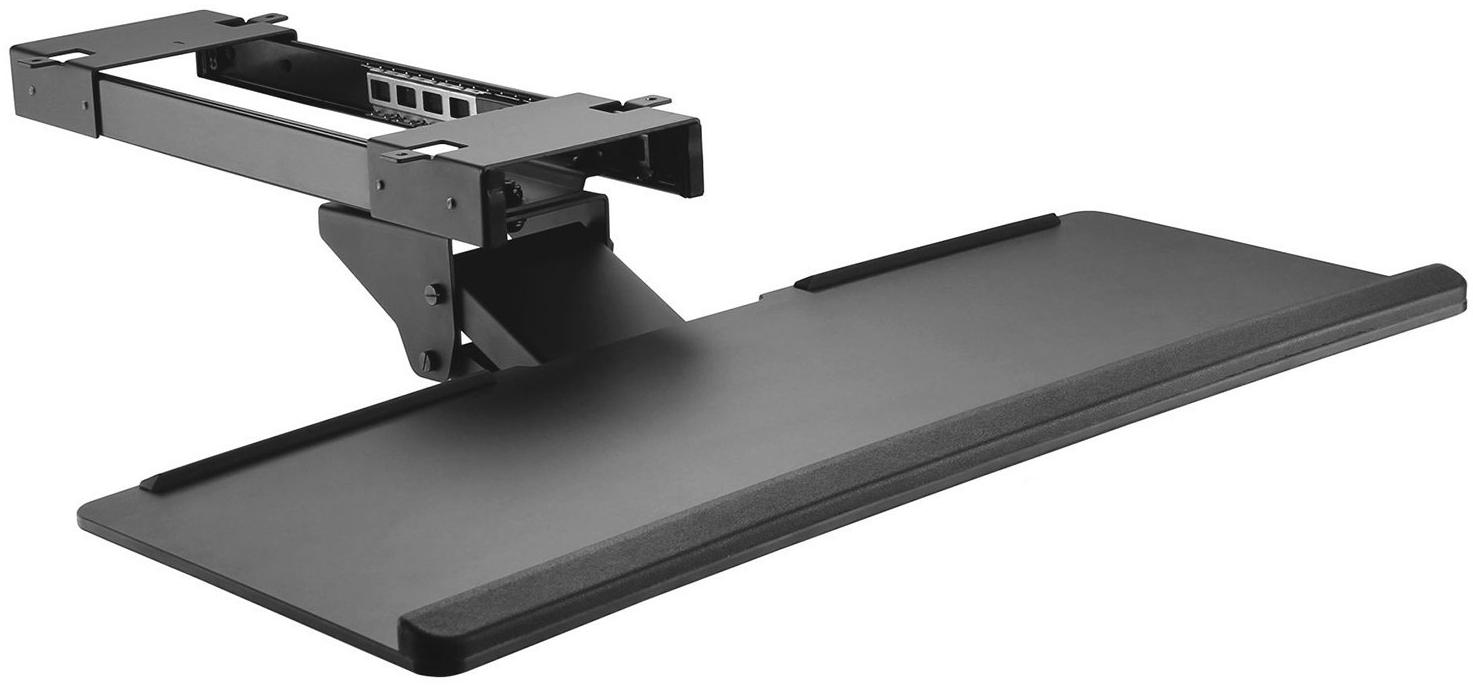 Maclean Energy Support sous bureau Maclean MC-757 pour clavier et souris 2kg max (Noir)