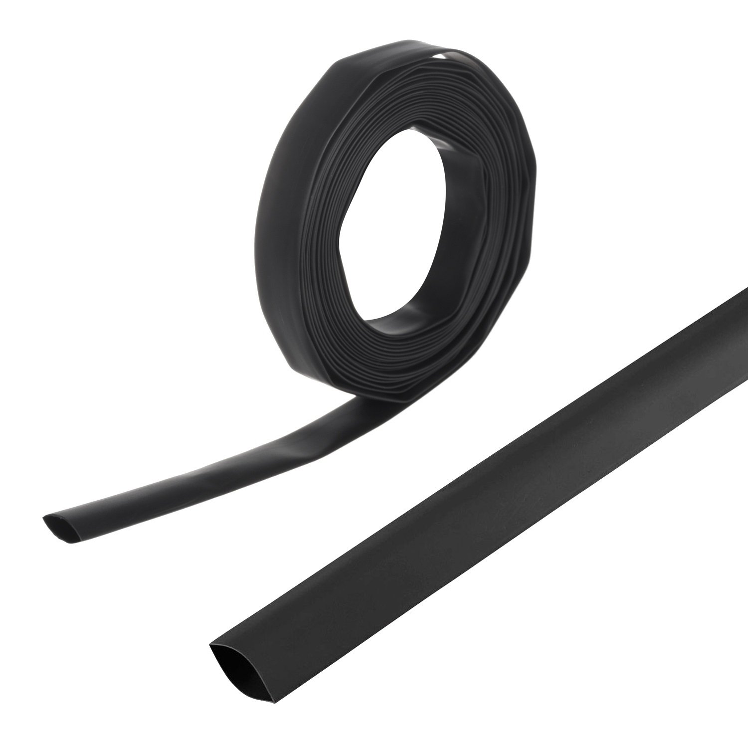 Maclean Energy Gaine thermo-rétractable Ø8mm x 5m (Noir)