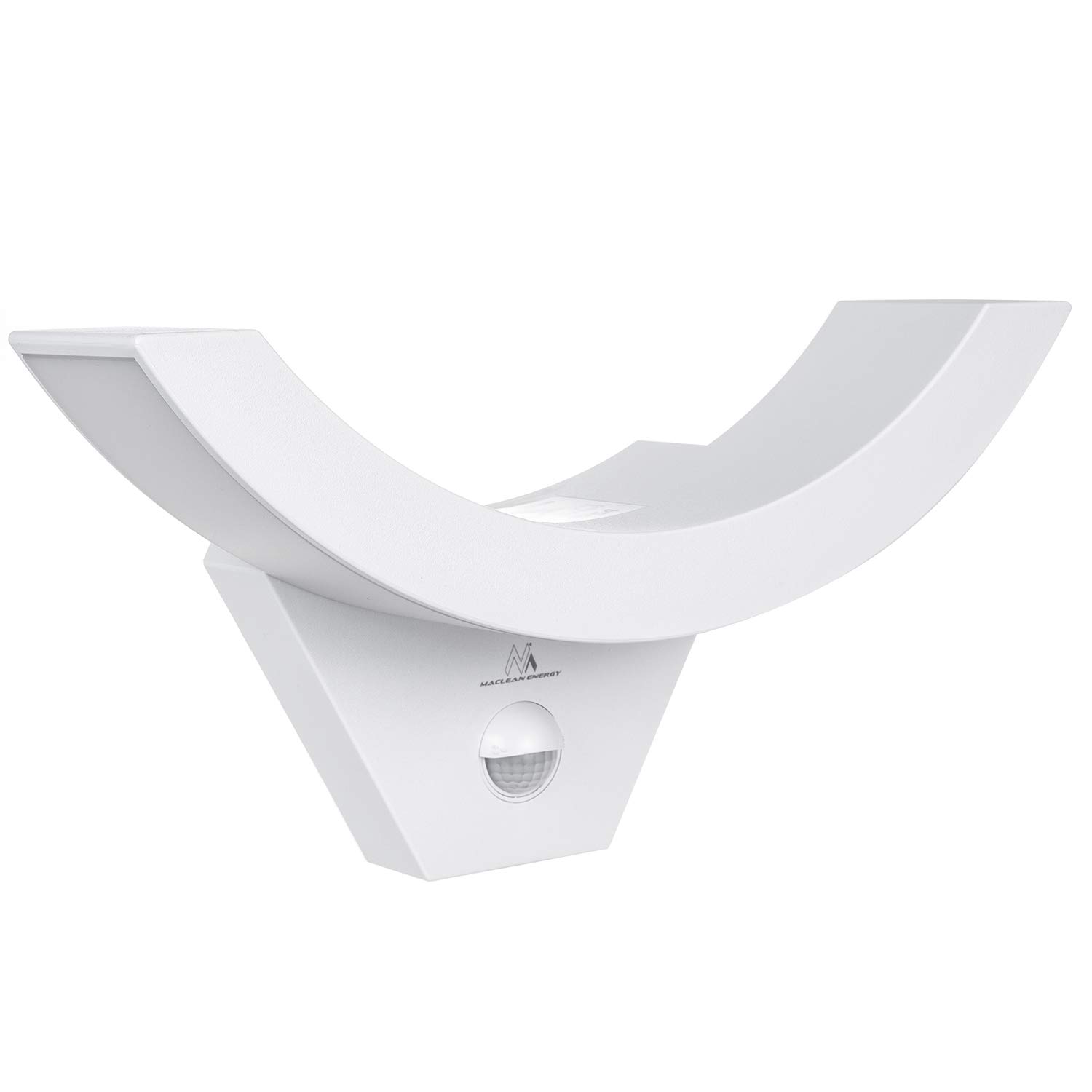 Maclean Energy Lampe LED Maclean MCE290 10W avec détecteur de mouvement (Blanc)
