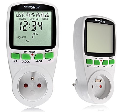 GreenBlue Prise programmable  GB105 avec minuteur numÃ©rique