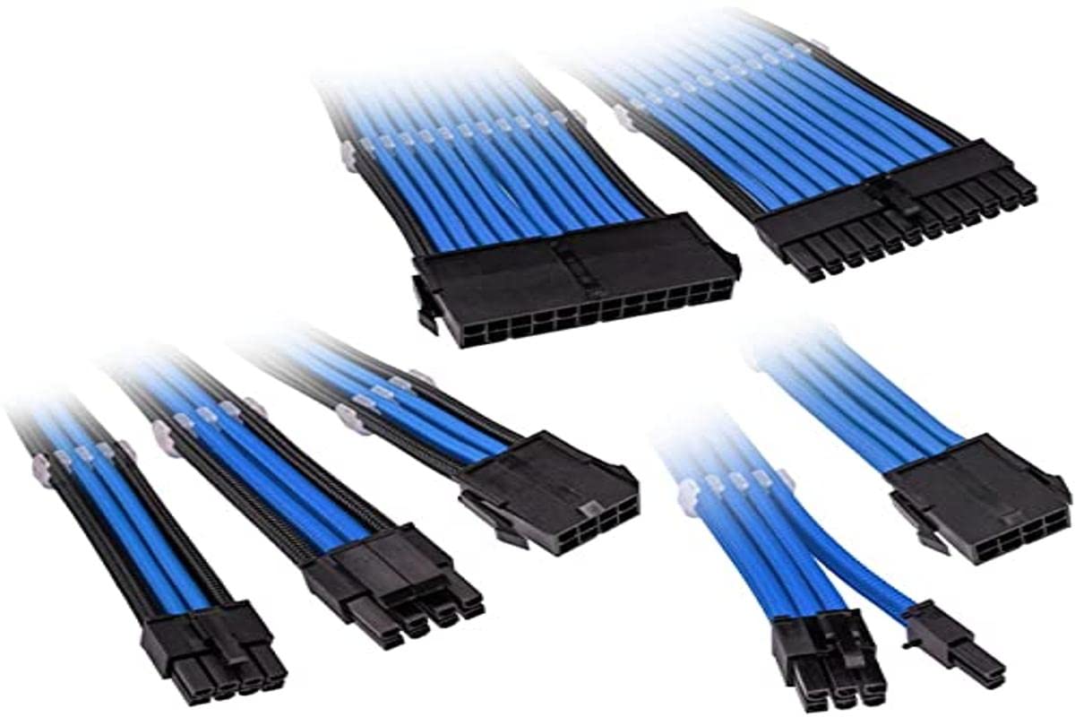 Kolink Core Adept Braided Cable Extension Kit - Blue