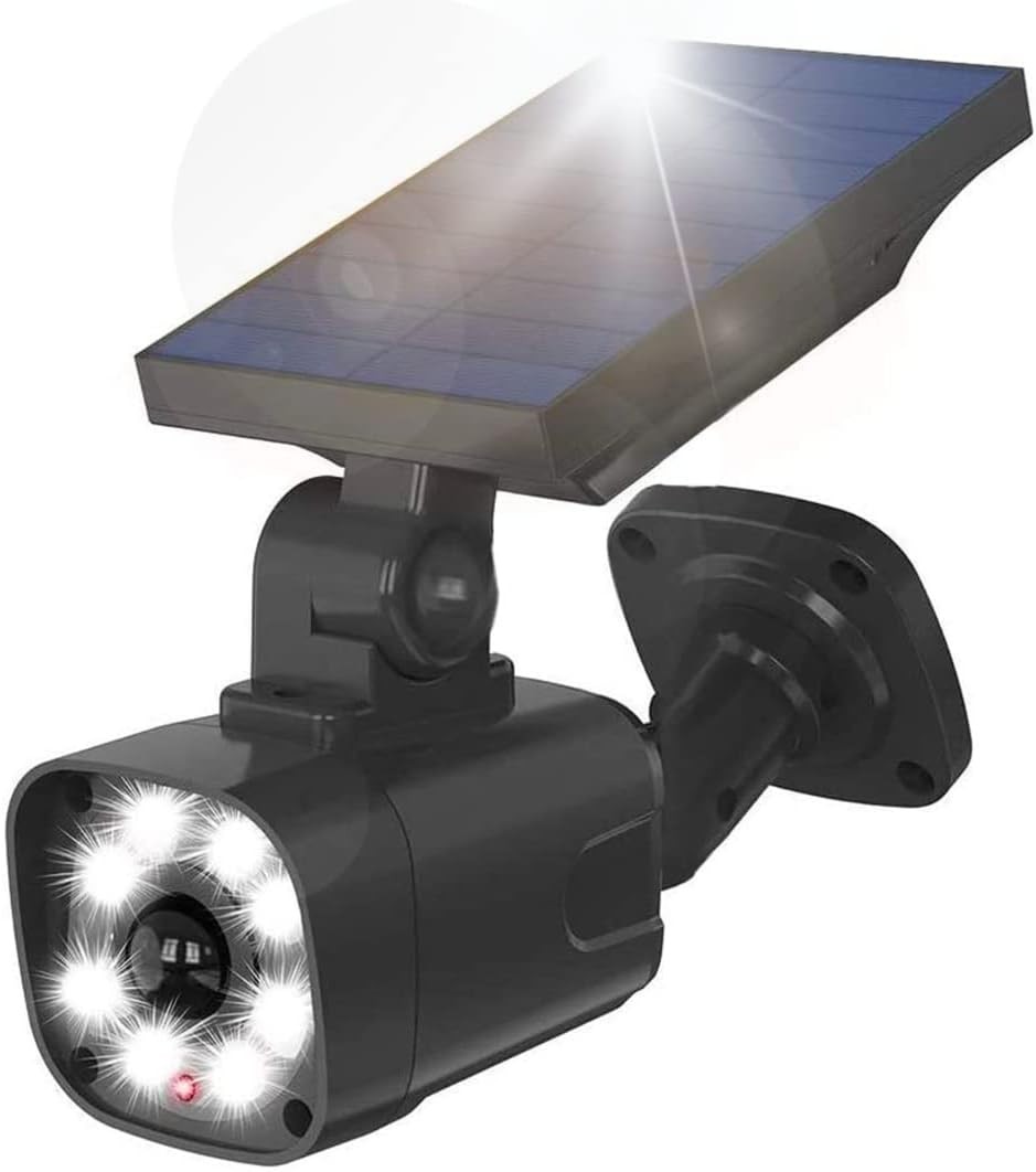 GENERIQUE Caméra factice extérieure avec leds et panneau solaire