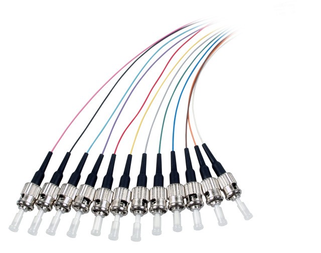 ekivalan Lot de pigtails OM2 50/125 ST-UPC 900µm 12 couleurs 2m