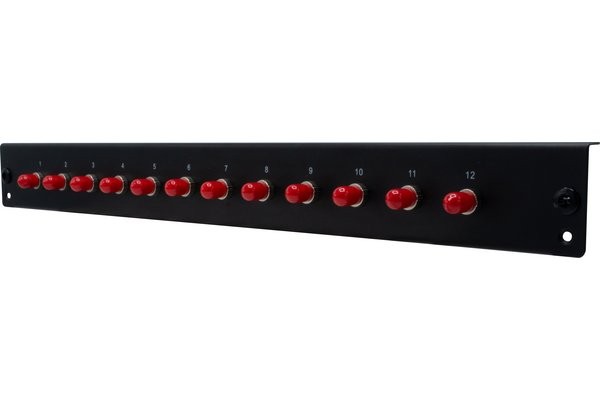 GENERIQUE Façade nue 12 ST/FC pour tiroir optique 1U