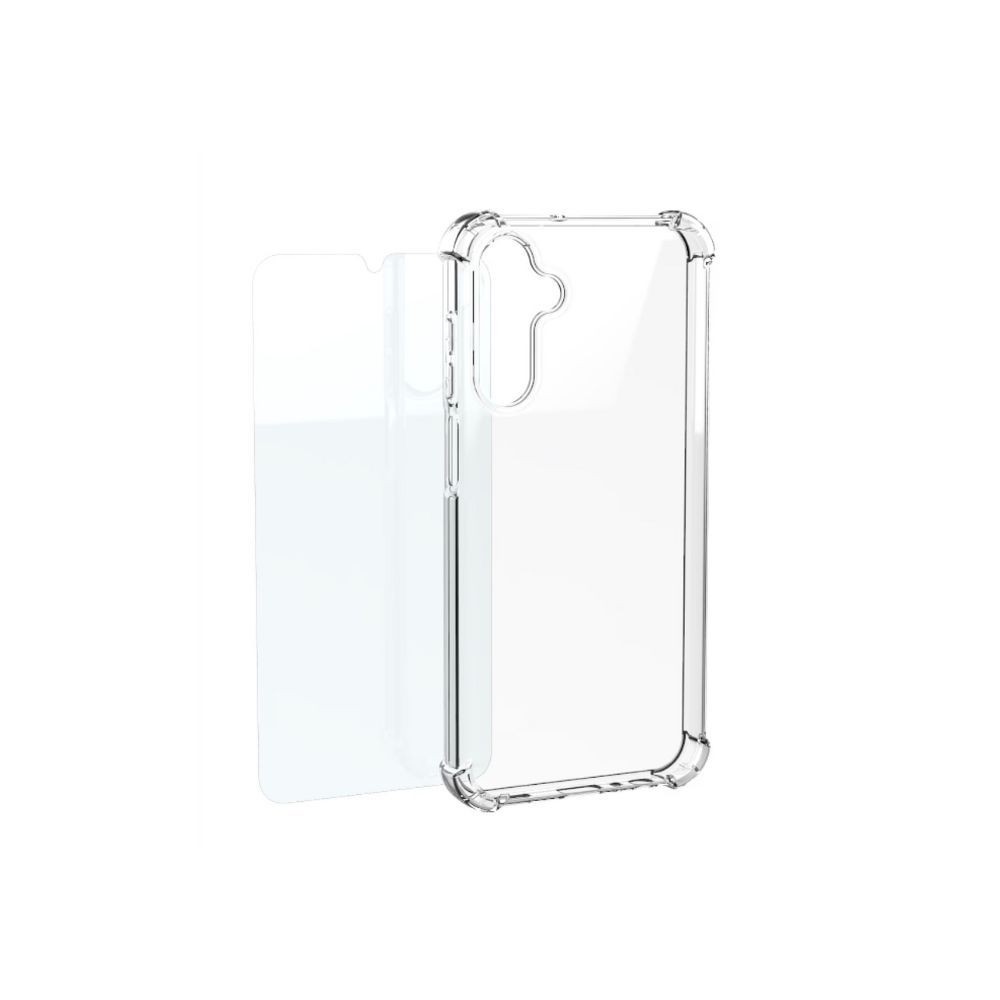 SAMSUNG Samsung Galaxy S25FE Pack coque transparente + verre trempé 'Designed for Samsung'