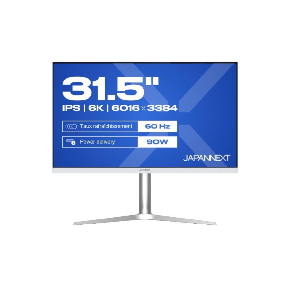 JAPANNEXT Écran PC 31,5 pouces 6K IPS 60Hz
