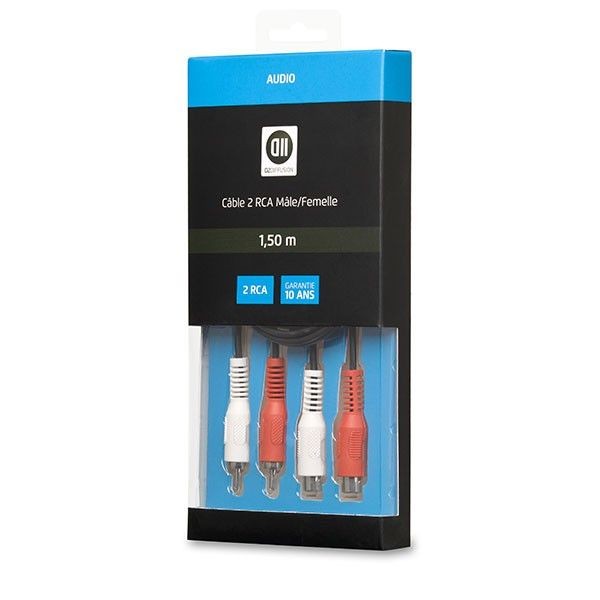 D2 Diffusion C ble 2RCA M le/Femelle 1m50