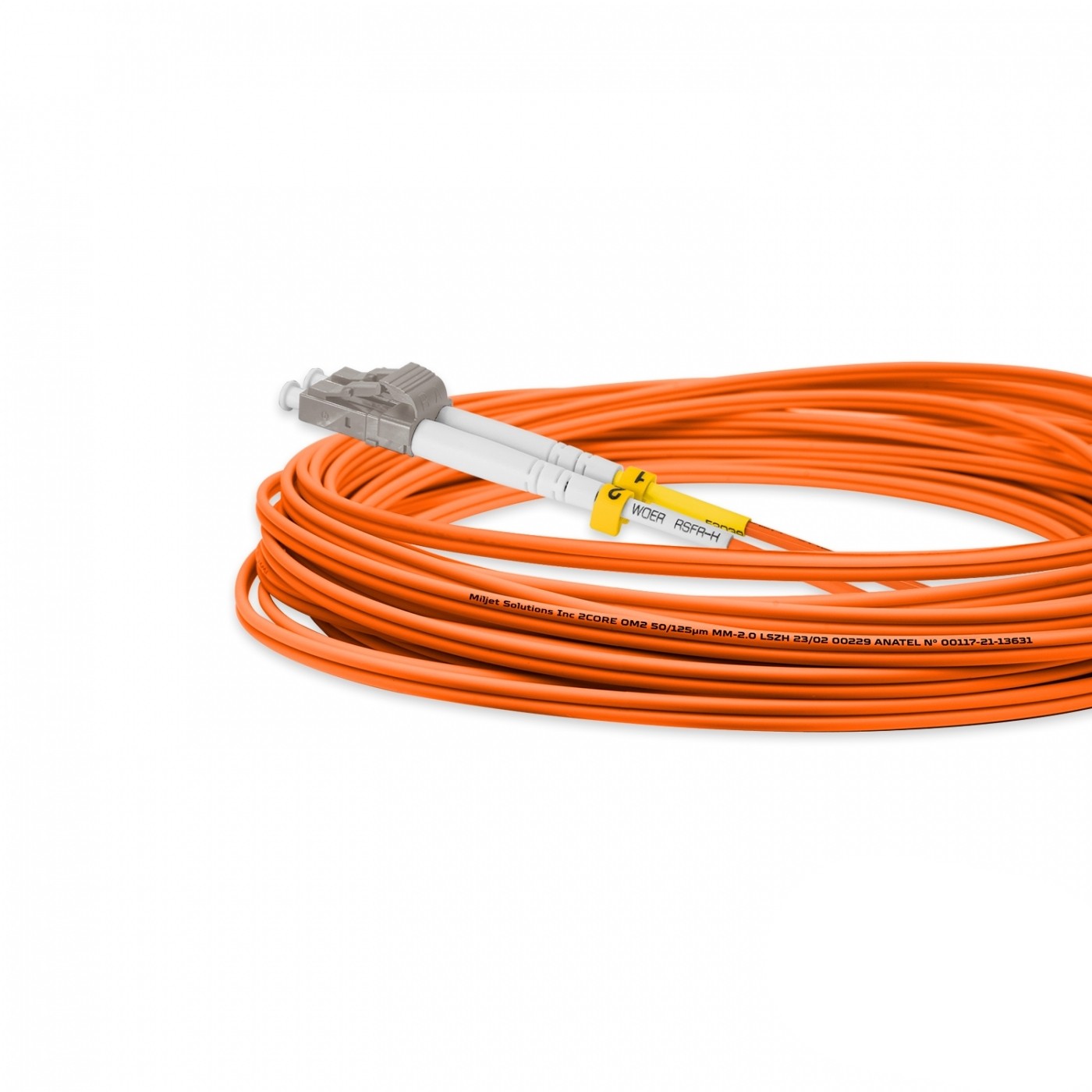 ekivalan Jarretière zip 2,0mm OM2 50/125 SCPC/STPC LSZH orange 7m