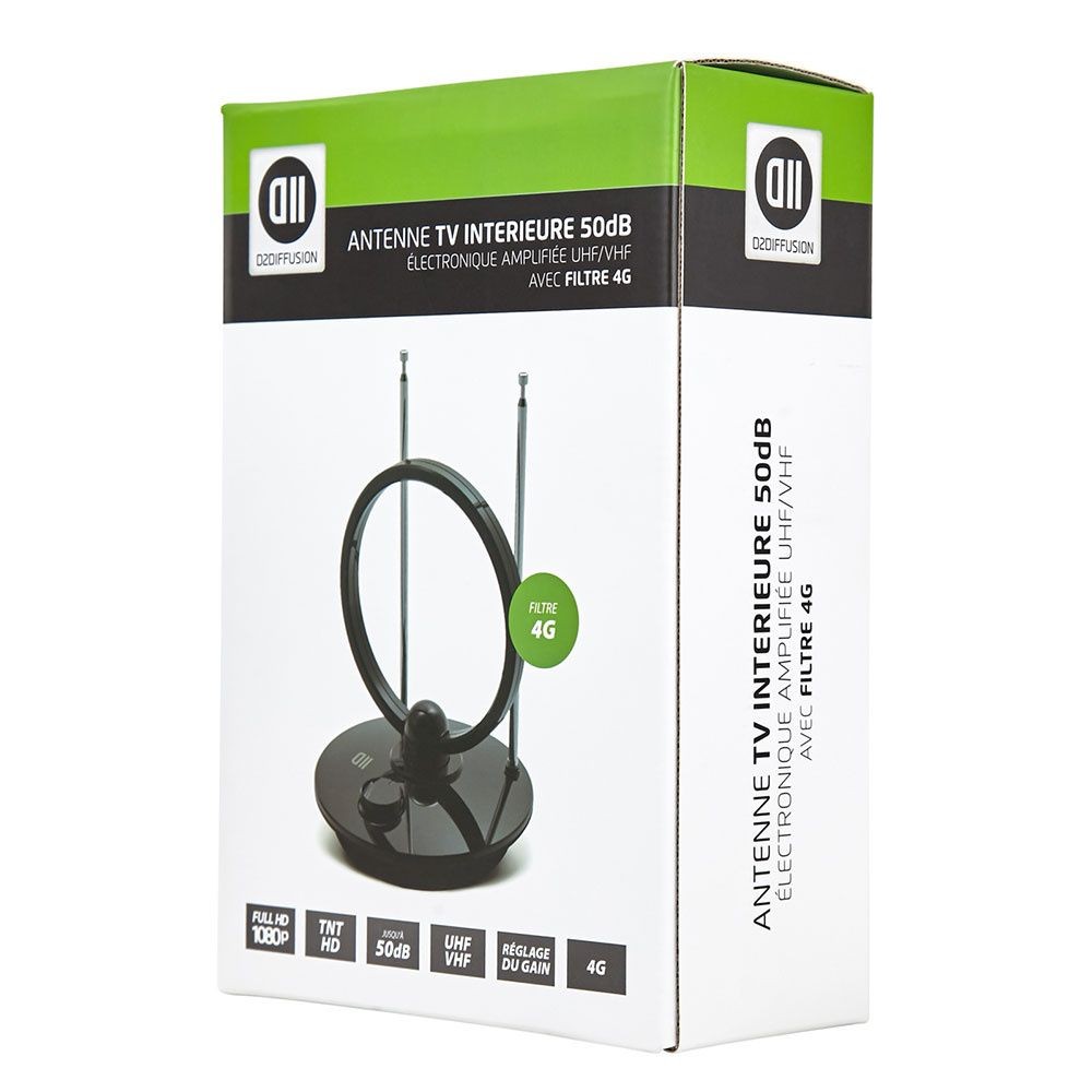 D2 Diffusion Antenne TV intÃ©rieure 50db
