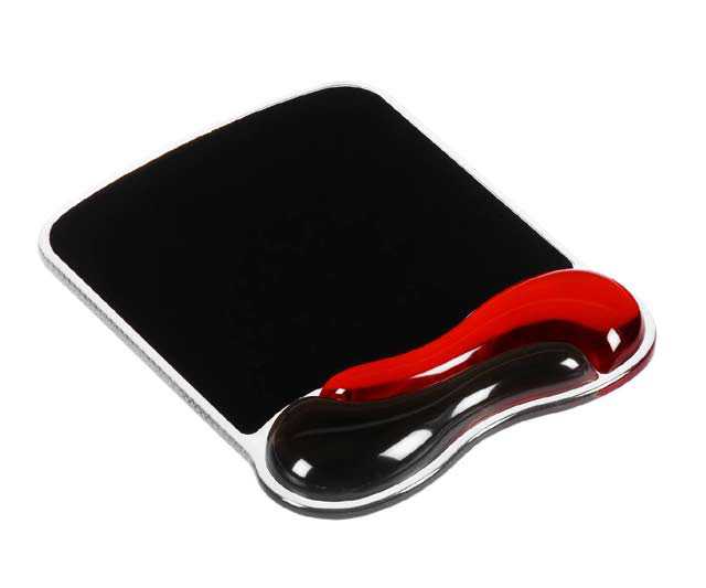 KENSINGTON Tapis de souris Duo Gel (coloris noir/rouge)